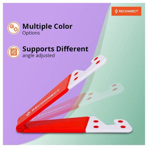 Buy Reconnect V-Shaped Mobile Stand_Red Online – NeverOwned India