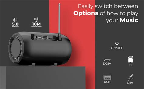 AXL ABT-JP101 5W Bluetooth Speaker with Powerful Bass, Bluetooth V5.0 ...