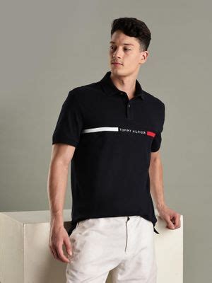 Buy Tommy Hilfiger Logo Regular-Fit Cotton Polo T-Shirt (XS) Online