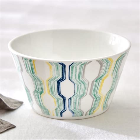 Buy Corsica Mandarin Set of 3 Bone China Printed Serving Bowls - 470ml ...
