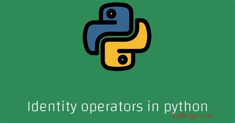 Image result for Identity Operator in Python Telusko