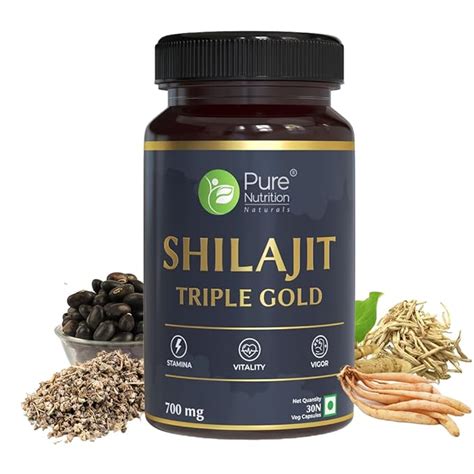 Pure Nutrition Naturals Shilajit Gold With Kaunch Beej, Ashwagandha ...