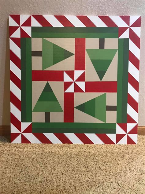Christmas Barn Quilt Patterns | Painted Quilt Designs