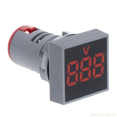 AD101-22VMS Mini AC 20-500V Voltmeter Square Panel LED Digital Voltage ...