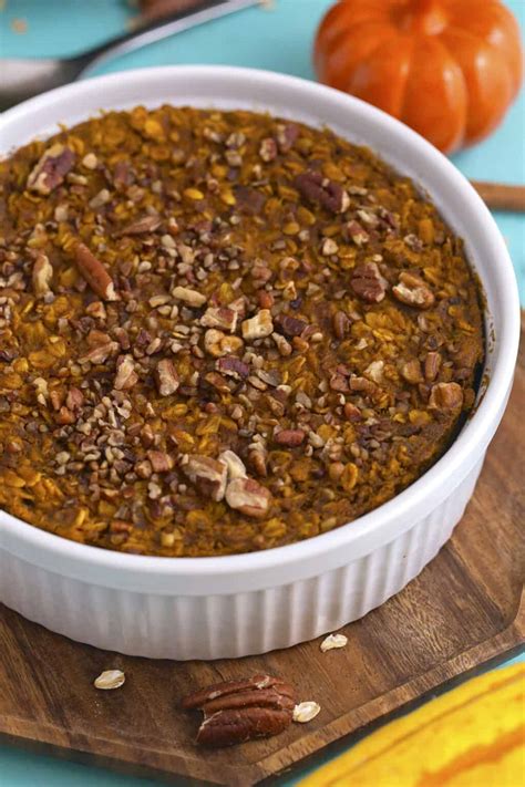 Baked Pumpkin Oatmeal - Mind Over Munch