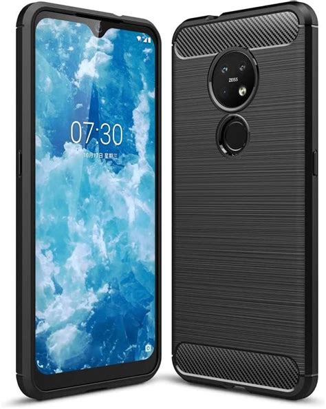 Amazon Brand - Solimo Cover for Nokia 7 2 (Rubber_Black) : Amazon.in ...