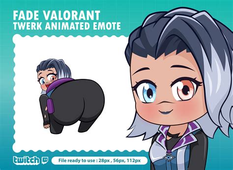 Buy Fade Valorant Twerk Animated Emote for Discord / Booty Emote ...