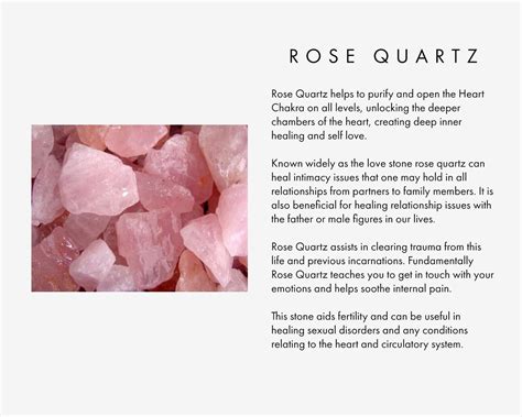 CRYSTAL PROPERTIES | Rose quartz meaning, Crystals healing properties ...