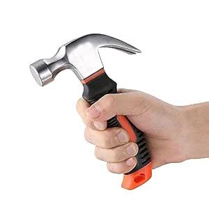 Garth Mini Hammers Rubber Grip Short Handle | Claw Hammer Carpentry ...