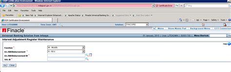 Finacle : Steps to Modify IARM Entry in SBCO