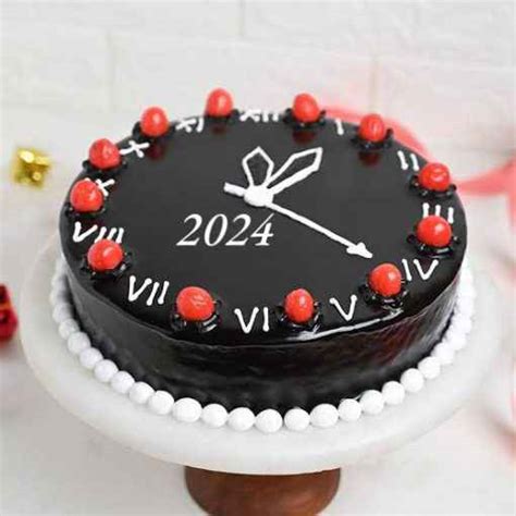 New Year Clock Cake Online [10% Off]| YummyCake