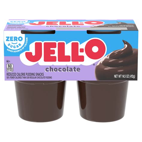 Zero Sugar Chocolate Vanilla Swirls Pudding Snack Cups | Jell-O ...