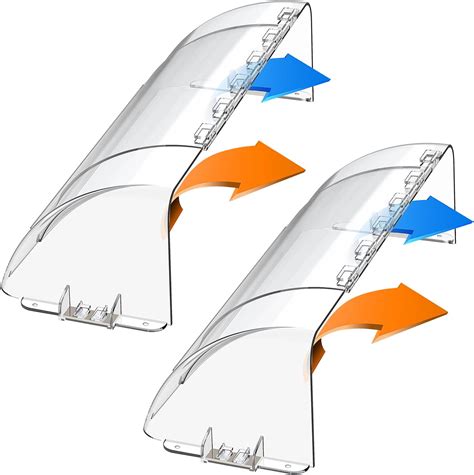 JAYZUUM Adjustable Air Vent Deflector - 8” to 14” - Magnetic Floor Vent Covers for AC, Wall ...