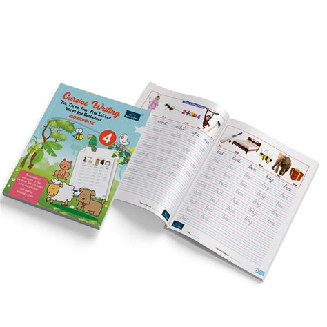 Cursive Writing Two, Three, Four, Five Letter Words & Sentences Books ...
