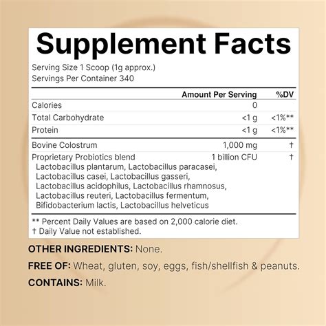 NatureBell Instant Colostrum Powder 1,000mg with Probiotics, India | Ubuy