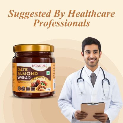 Patanjali Date Almond Spread | No Refined Sugar | Nutritious & Tasty S ...