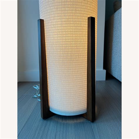 Crate & Barrel Weave Natural Floor Lamp - AptDeco