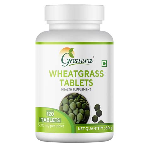 Wheatgrass Tablets 120 Tablet – Natural Detox & Daily Energy – greneraindia