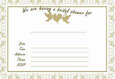 Blank Wedding Shower Invitations by Bridal Shower At Home Wedding Story Style Blank Wedding Shower Invitations
