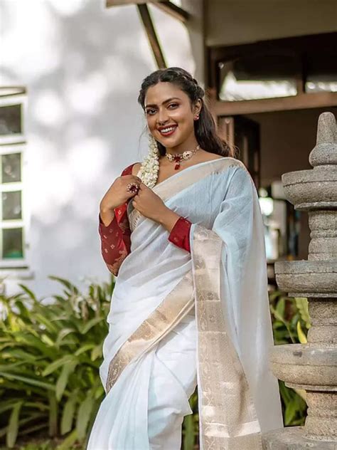 Amala Paul's draping game is a showcase of tradition and modern chic ...
