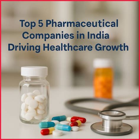 Top Pharmaceutical Companies in India Driving Growth