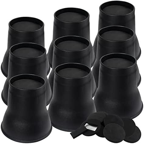 DEDU Bed Risers 6 Inch Heavy Duty 9 Pack, Furniture Risers with Wheel ...