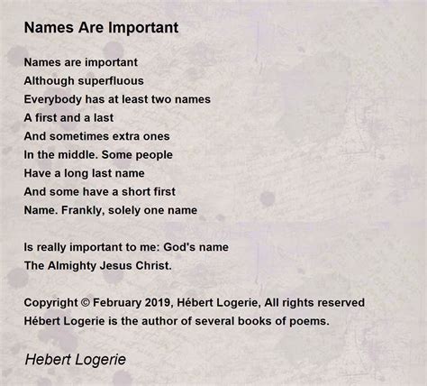 Name Poems