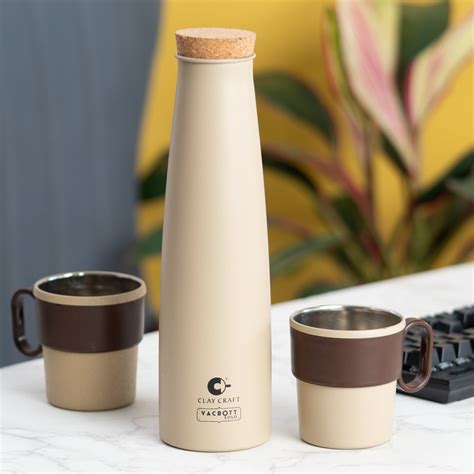 Vacbott Crest Combo Set Single Walled Non Insulated Water Bottle, 900m ...