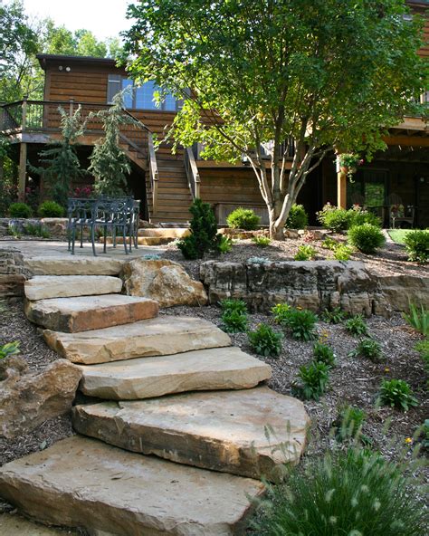 Natural stone steps Outdoor Landscaping Ideas Front Yard, Landscaping ...