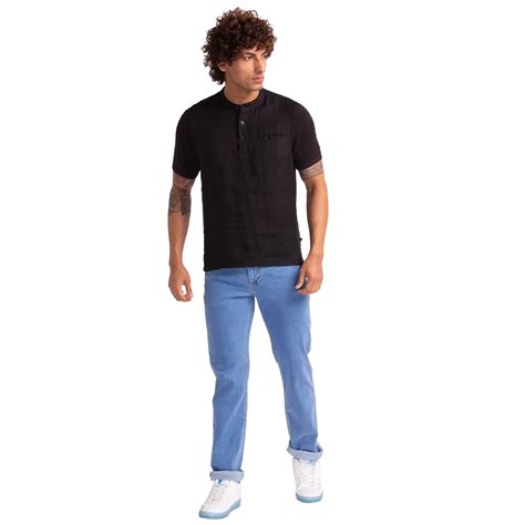 Men Black Regular Fit Solid Cotton T-Shirt – MyRaymond