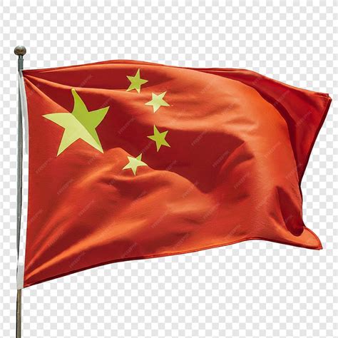 Premium PSD | Red flag with yellow stars on it is a red flag