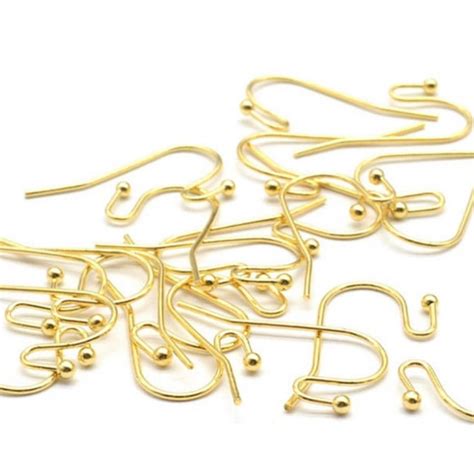 GP 699 gold plated ball hooks ( 2 pc ) Anti tarnish – Shas