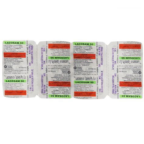 Lacosam 50 Tablet | Uses, Side Effects, Price | Apollo Pharmacy