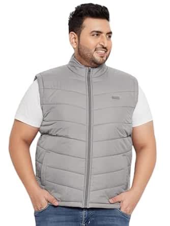 Buy BEING FOREVER Plus Size Men's Winter Half Sleeve Jackets/Puffer ...