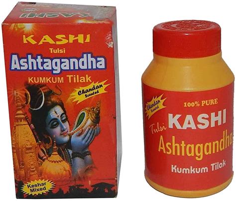 DGC Kashi Tulsi Ashtagandha Kumkum Tilak Pure Chandan Powder for God ...