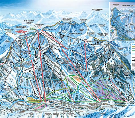 Utah Ski Maps | Snowbird Ski Resort Trail Map