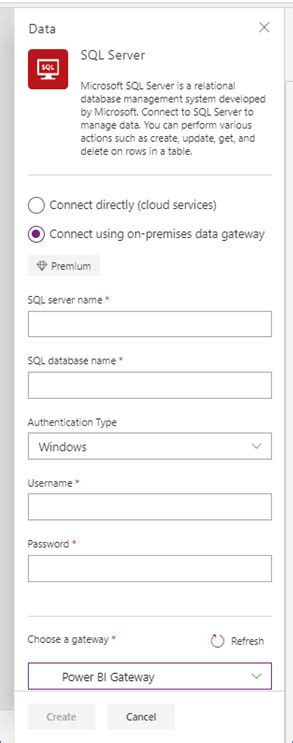 Image result for Power App Connection to Existing SQL Database