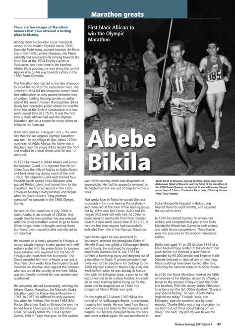 Abebe Bikila 1960 Olympic Marathon