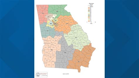 Map of new congressional districts in Georgia | Draft released ...