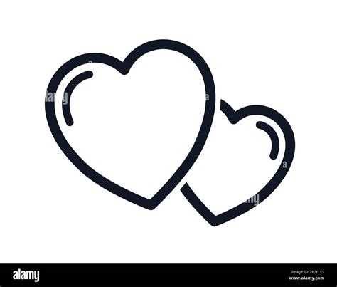 Heart symbol love hearts Stock Vector Images - Alamy