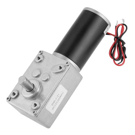 Buy YJZO Geared Motor Turbo Worm Motor-12V 200RPM 5840-31ZY Permanent ...