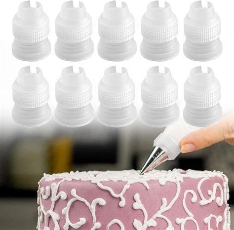 Amazon.com: LUTQ 10 Pack Piping Bag Couplers for Icing Nozzles, Small ...