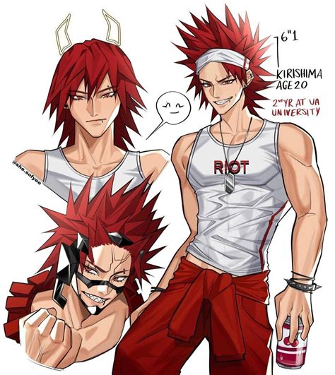 Kirishima Fanart Hair Down