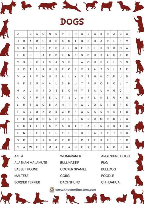 🧠 Free Animal Word Search Printables to Download in PDF