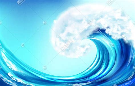 海浪背景矢量图片(图片ID:2601495)_-自然风光-空间环境-矢量素材_ 素材宝 scbao.com