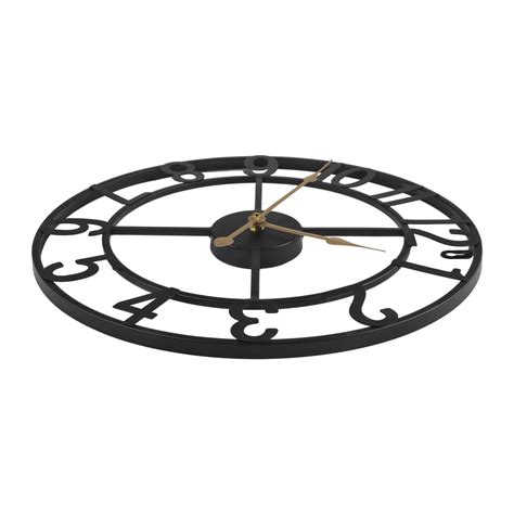 Large Numbers Vintage Metal For outdoor Clock for Easy Reading 34cm ...