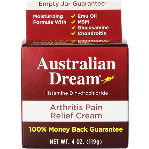 Australian Dream Arthritis Pain Relief Cream, 4 Oz. | Silver Rod Pharmacy