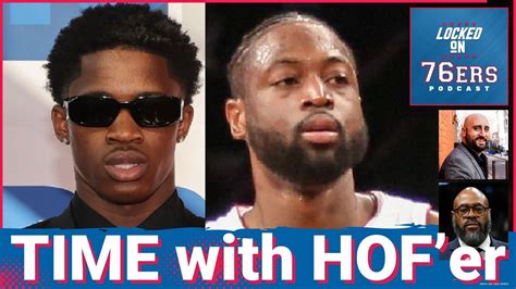 VJ Edgecombe spends time with high motor, versatile Hall of Famer ...