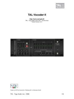 Image result for Tal Vocoder