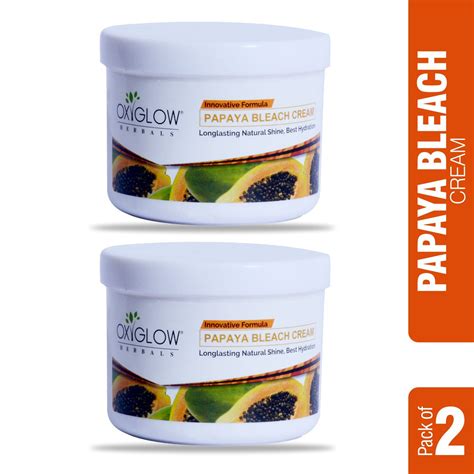 OxyGlow Herbals Papaya Bleach Cream | Long Lasting Natural Shine | Sui ...